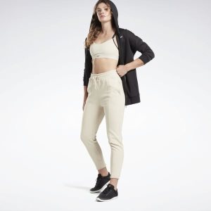 Biustonosze Damskie Reebok Hero Medium-Impact Strappy Beżowe PL 37XQBZW